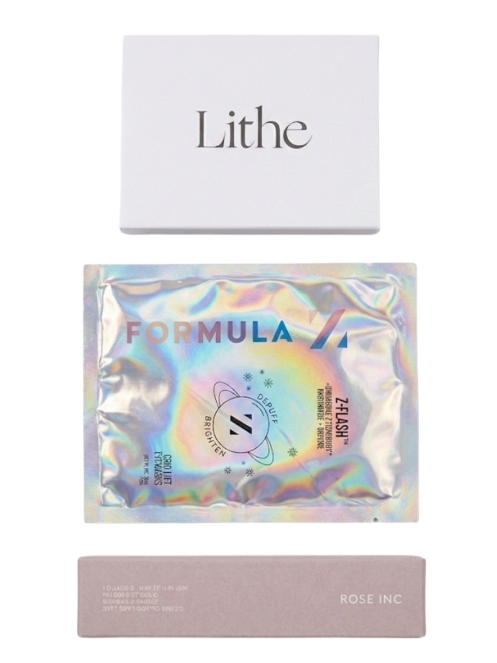 Rose Inc Mascara Lithe Palette Formula Z Cryo Eye Masks Bundle NIB Clean Beauty